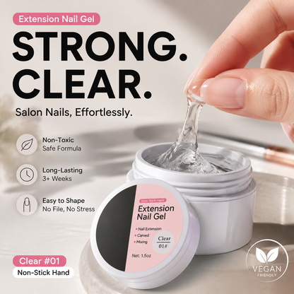 💅 Gel de construção sólido para extensões de unhas — Não escorre, fácil de usar 🥳