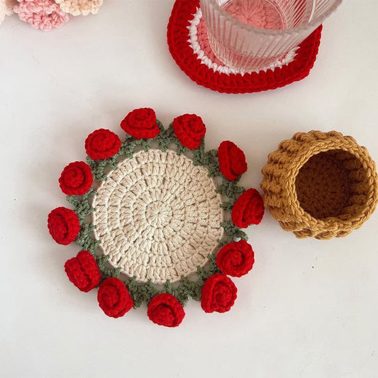 Almofadas feitas à mão com fio floral