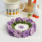 Almofadas feitas à mão com fio floral