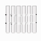 Clear Glass Test Tube Vase Set with Cleaning Brush