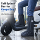 Capas impermeáveis de silicone para sapatos, de cano alto, para chuva