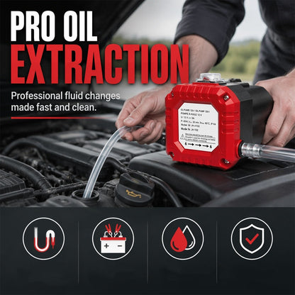 🔥50% DE DESCONTO AGORA!⚙️ Bomba extratora de óleo de motor elétrica portátil, bomba de sucção para transferência de fluidos de 12 V para troca de óleo e manutenção de automóveis, motos e outros veículos