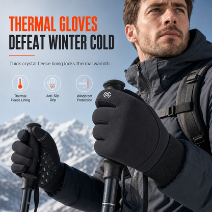 Luvas de ciclismo impermeáveis de inverno para homem e mulher