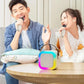 Mini aparelho de karaoke para crianças com microfones sem fios