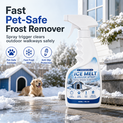 Spray para descongelamento e derretimento de neve em exteriores