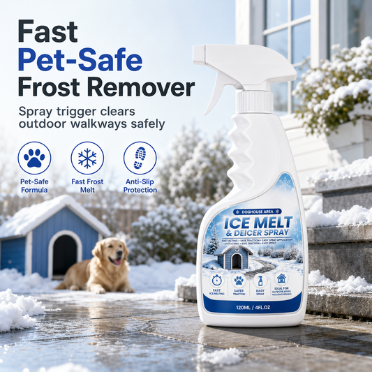 Spray para descongelamento e derretimento de neve em exteriores