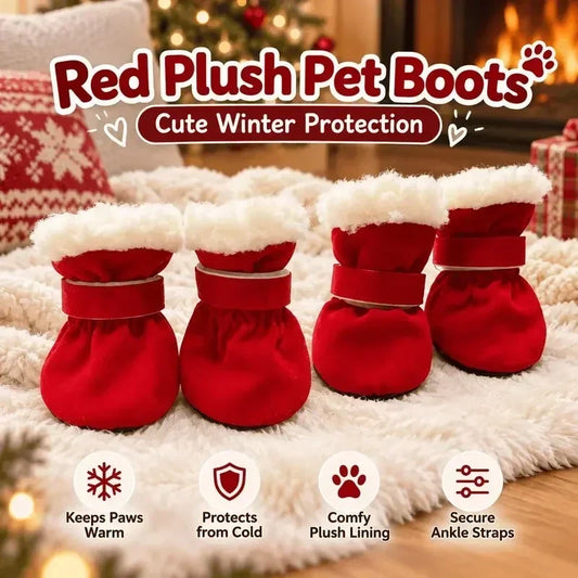 🔥 Hoje, 50 % de desconto!🐱🐶Botas quentes de inverno para cães com forro macio de pelúcia