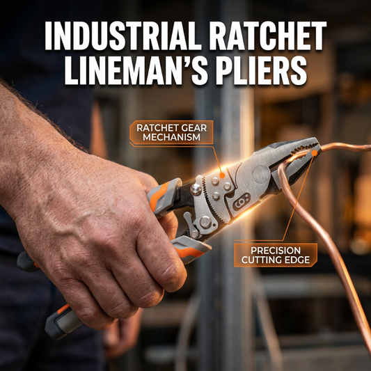 🔧 LIMITED-TIME 50% OFF! ✨ Ratchet Cable Wire Cutter Pliers – Labor-Saving, Multi-Function, Safe 🛠️