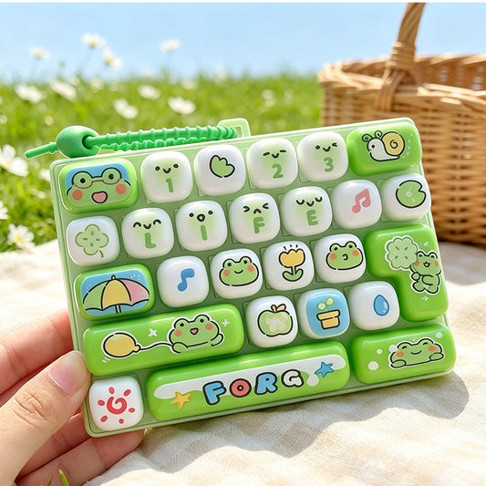 Chaveiro com botões de teclado fofos – Brinquedo anti-stress
