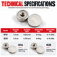 Heavy-Duty Neodymium Pot Magnets with Countersunk Hole